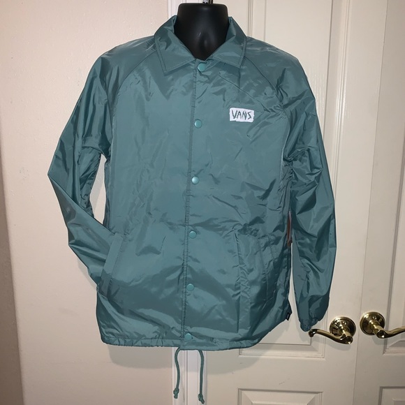 vans windbreaker green